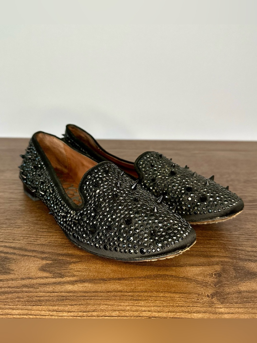 Sam Edelman Adena Spiked Loafer Black Size 6.5